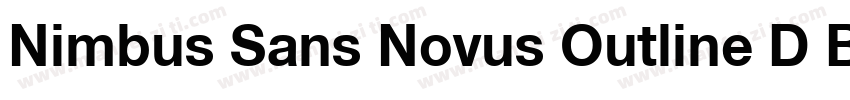 Nimbus Sans Novus Outline D Bla Reg字体转换